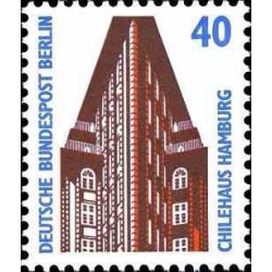 1 عدد تمبر سری پستی چشم اندازها - 40 فنیک - برلین آلمان 1988