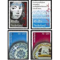 4 عدد تمبر رفاه اجتماعی - خیریه  - هلند 1978