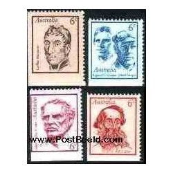 4 عدد تمبر استرالیائی های سرشناس -  - استرالیا 1970