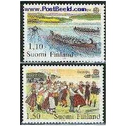 2 عدد تمبر مشترک اروپا - Europa Cept - فورکلور - فنلاند 1981