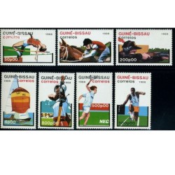 7 عدد تمبر المپیک - گینه بیسائو 1988