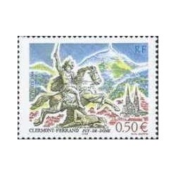 1 عدد  تمبر گردشگری - کلرمون فران  - فرانسه 2004