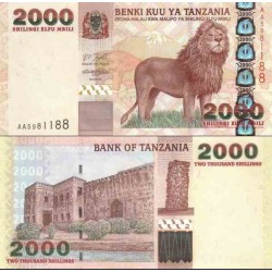 اسکناس 2000 شیلینگ - تانزانیا 2003