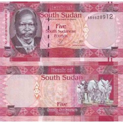 اسکناس 5 پوند - سودان جنوبی 2011