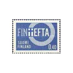 1 عدد تمبر پیوستن فنلاند به انجمن تجارت آزاد اروپا - EFTA - فنلاند 1967