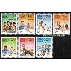 7 عدد تمبر المپیک لوس آنجلس 1932 - گینه بیسائو 1983
