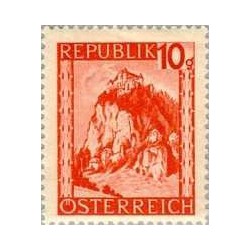 1 عدد تمبر سری پستی مناظر - 3G - اتریش 1945