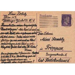 کارت پستال هیتلر - 5 - رایش آلمان 1943 استفاده شده