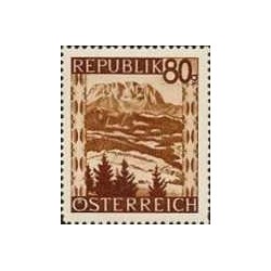 1 عدد تمبر سری پستی مناظر - 5Gَ - اتریش 1945