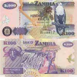 اسکناس 100 کواچا - زامبیا 2008 