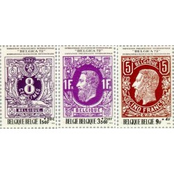 3 عدد  تمبر نمایشگاه تمبر "Belgica 72" - بلژیک 1970 قیمت 4.8 دلار