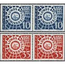 4 عدد  تمبر دانشگاه لوند - سوئد 1968