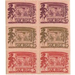6 عدد  تمبر تئاتر Drottningholm - سوئد 1966