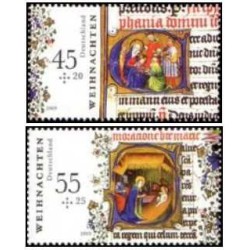 2 عدد  تمبر کریسمس - جمهوری فدرال آلمان 2009