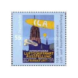 1 عدد تمبر پرتره موزارت - آلمان 1991