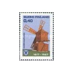 1 عدد  تمبر سیصدمین سالگرد شهر Uusikaupunki - فنلاند 1967