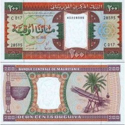 اسکناس 200 اوقیه - موریتانی 2002