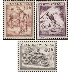 3 عدد تمبر ورزشی - چک اسلواکی 1953 قیمت 11.8 دلار