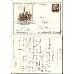 کارت پستال با تمبر چاپی - 6 فنیک - 2 - رایش آلمان 1938 مطابق عکس - استفاده شده
