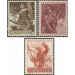 3 عدد تمبر روز ارتش- چک اسلواکی 1953 قیمت 2.8 دلار