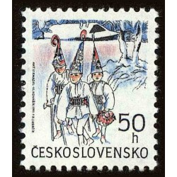 1 عدد تمبر کریسمس - چک اسلواکی 1991