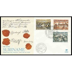 پاکت مهر روز سیصدمین سالگرد پیمان بردا - سورینام 1967