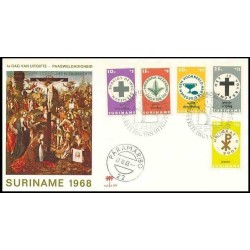 پاکت مهر روز خیریه عید پاک - سورینام 1968