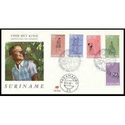 پاکت مهر روز تمبر رفاه کودک - سورینام 1968