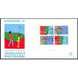 پاکت مهر روز مینی شیت رفاه جوانان - آنتیل هلند 1978