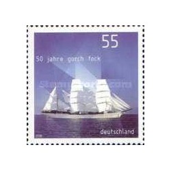 1 عدد تمبر پنجاهمین سالگرد "Gorch Fock" - جمهوری فدرال آلمان 2008
