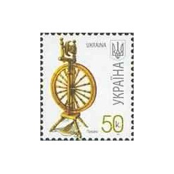 1 عدد  تمبر سری پستی - صنایع دستی - 50k - اوکراین 2011 حروف ریز زیر مبلغ 2011