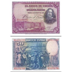 اسکناس 50 پزوتا - اسپانیا 1928