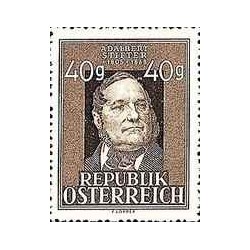 1 عدد  تمبر هشتادمین سالگرد درگذشت آدلبرت استیفتر - اتریش 1948 قیمت 10.2 دلار