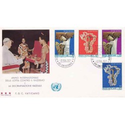 پاکت مهر روز مبارزه با تبعیض نژادی - واتیکان 1971
